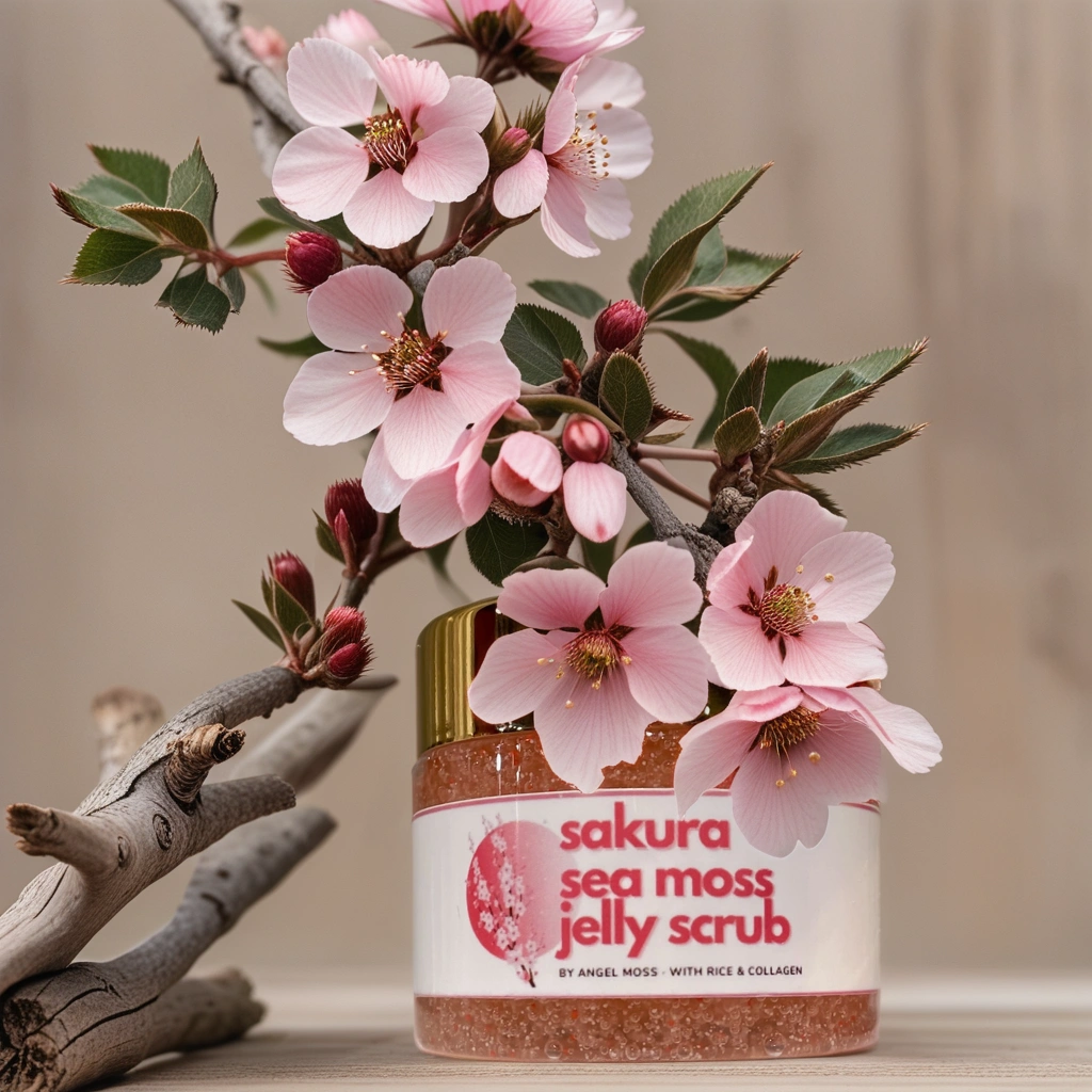 Sakura Sea Moss Jelly Scrub